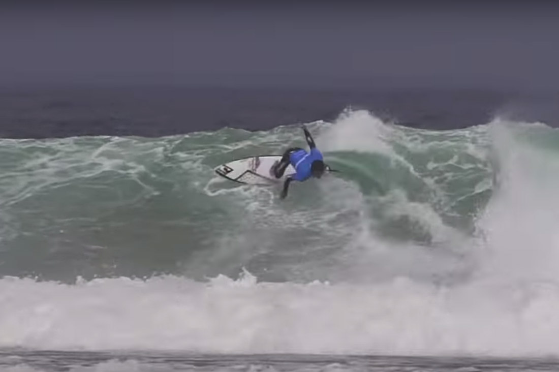 Galicia Pro 2018 Surfer auf der Welle